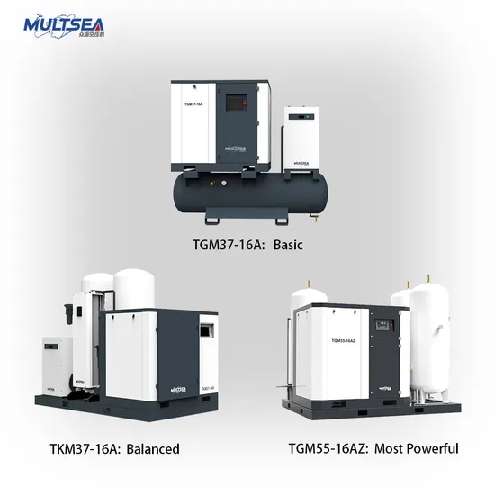 15kw 8 Bar High Pressure Screw Air Compressor Integrated Permanent Magnet Frequency